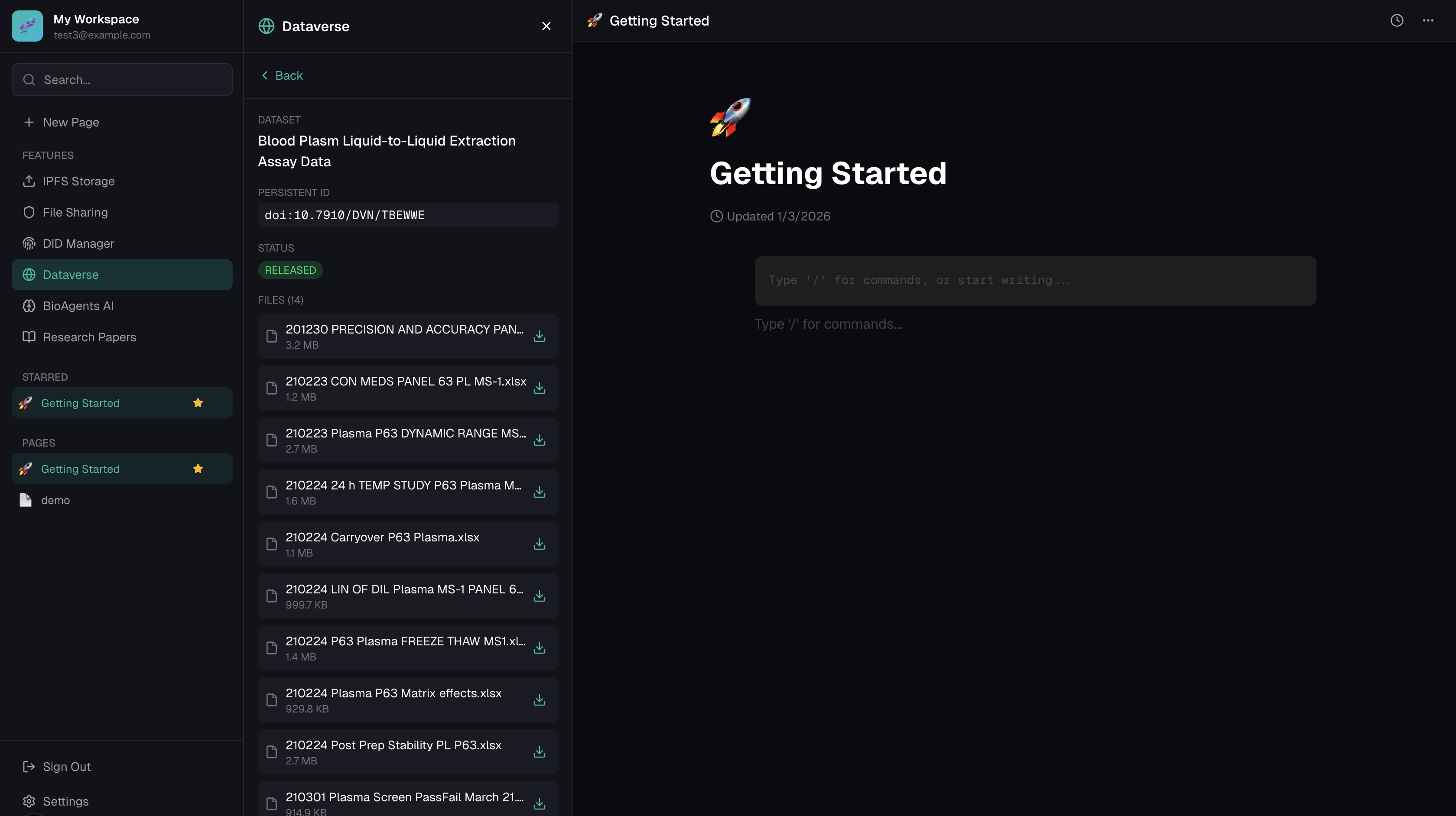 Platform showcase - Overview